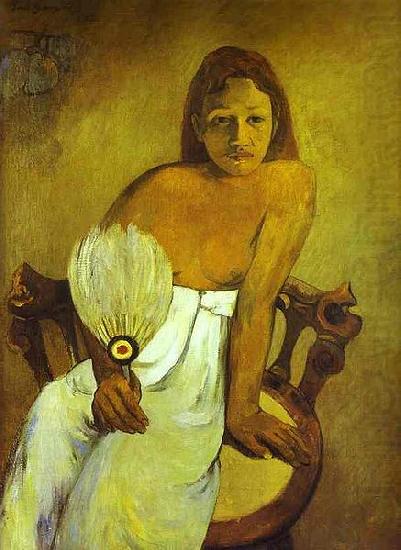 Donna col ventaglio, Paul Gauguin